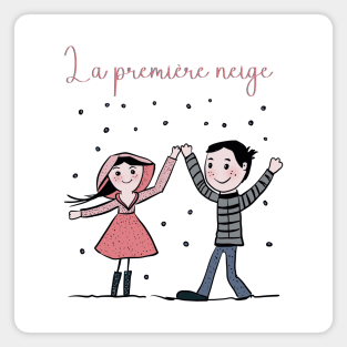 La première neige - The first snow Magnet